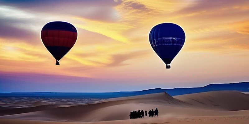 Desert Hot Air Balloon Safari: Sunrise Views Over Golden Dunes