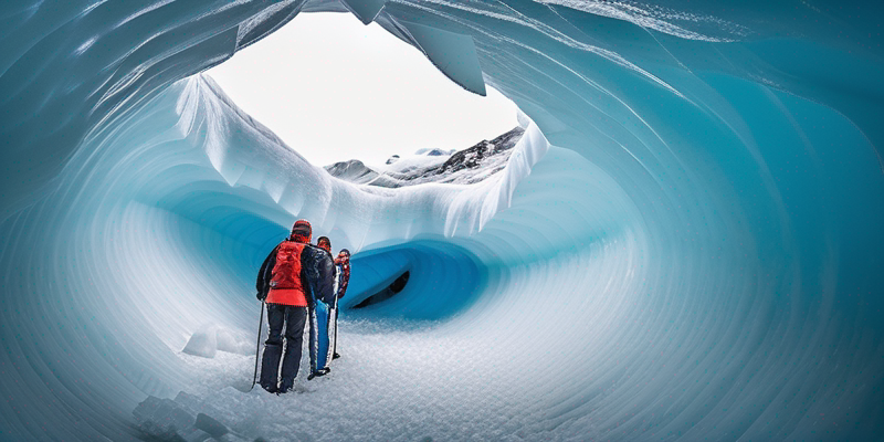 Glacier Ice Cave Exploration